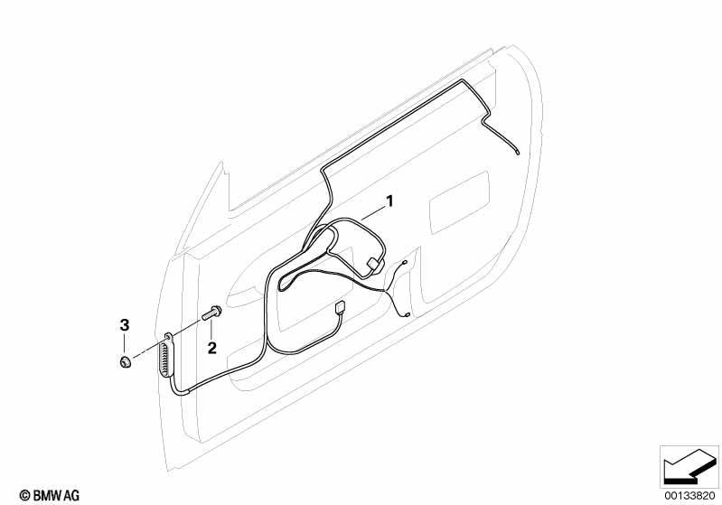 Door cable harnesses