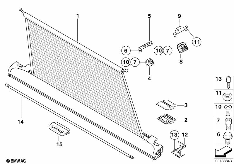Extending cargo cover/partition net