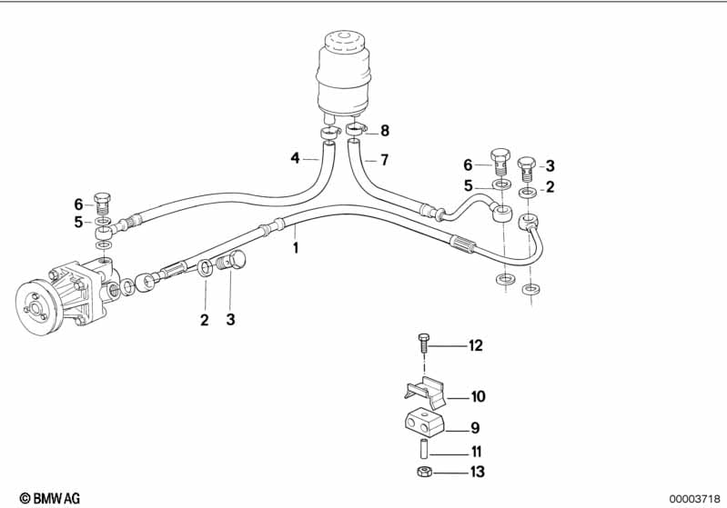 Hydro steering-oil pipes