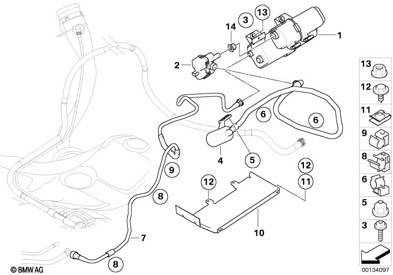 Genuine BMW 16136762595 E64 E63 Vent Pipe, Dust Filter (Inc. 645Ci, 650i & M6) | ML Performance EU Car Parts