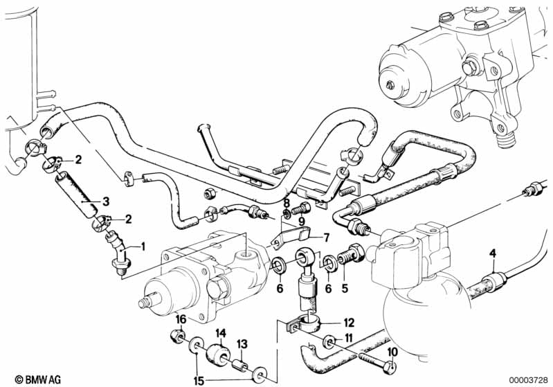 Hydro steering-oil pipes