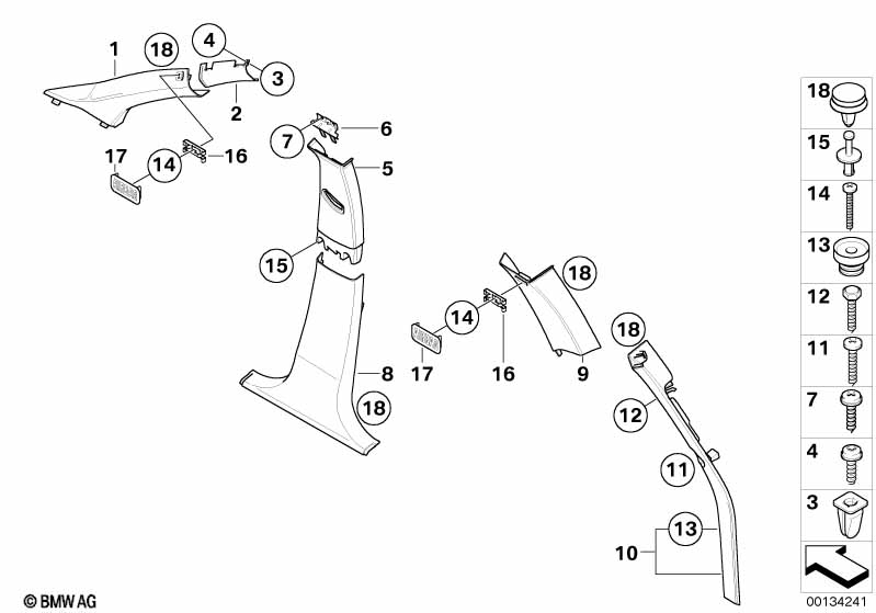 Genuine BMW 51433400979 E83 Column B Cover Bracket (Inc. X3 1.8d, X3 3.0sd & X3 3.0si) | ML Performance UK Car Parts