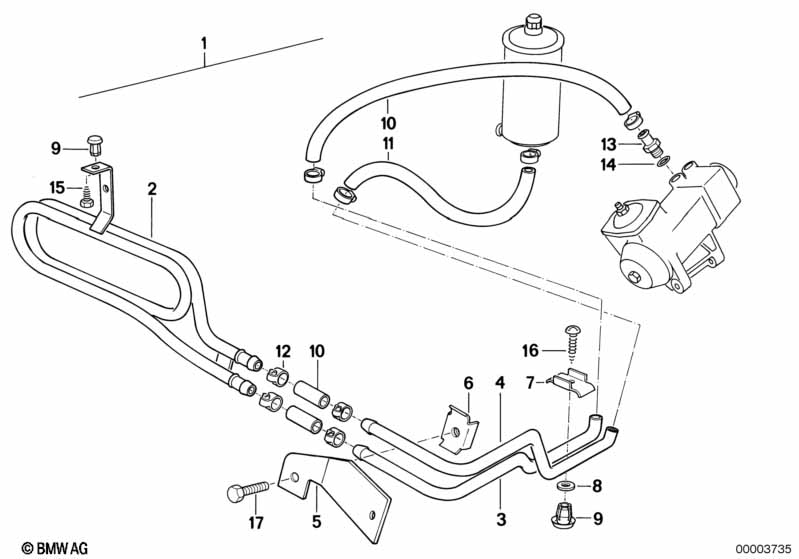 Genuine BMW 32411134825 E24 Hose (Inc. M6, 635CSi & M635CSi) | ML Performance EU Car Parts
