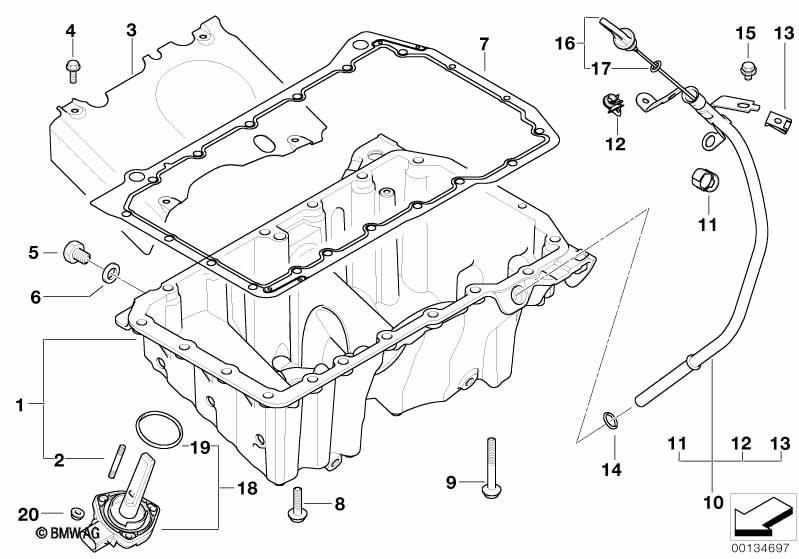 Genuine BMW 11137791666 E83 Splash Plate (Inc. X3 2.0d) | ML Performance UK Car Parts