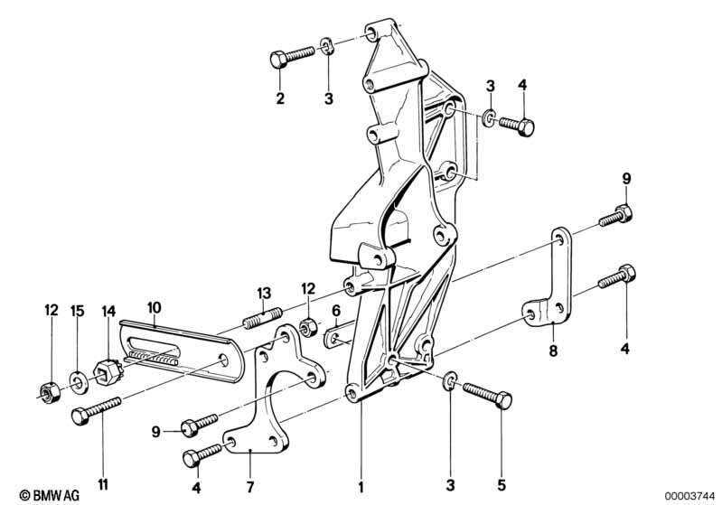 Genuine BMW 32411274723 E23 E24 E28 Supporting Plate (Inc. 533i) | ML Performance UK Car Parts