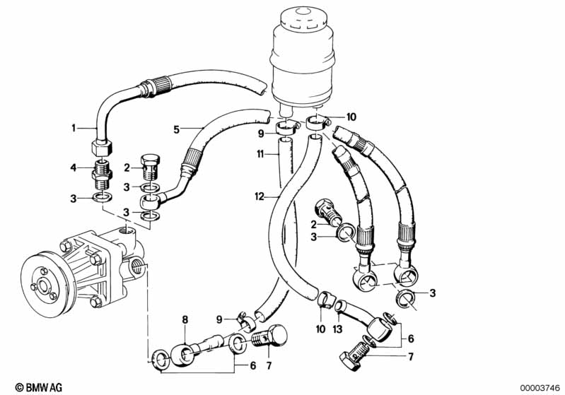 Genuine BMW 32411133401 E30 Return Pipe (Inc. 318i, 316i & 318is) | ML Performance EU Car Parts