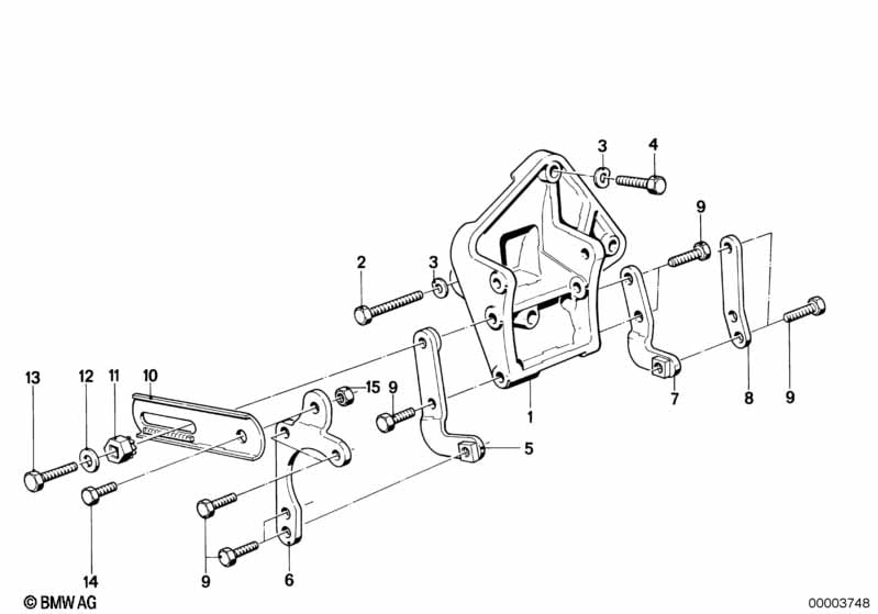 Hydro steering-vane pump/bearing support