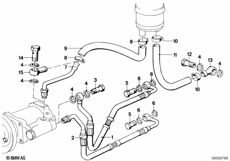 Hydro steering-oil pipes