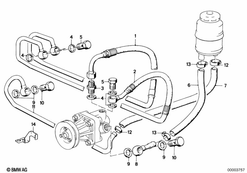 Hydro steering-oil pipes
