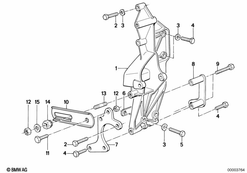 Hydro steering-vane pump/bearing support