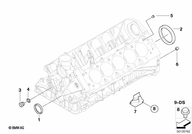 Genuine BMW 11417835889 E61 E60 E63 Heat Resistant Plate ZYL. 1-5 (Inc. M5 & M6) | ML Performance EU Car Parts