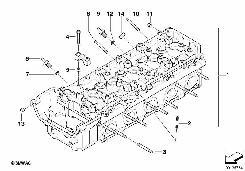 Genuine BMW 07129905212 E61 E60 E63 Stud Bolt M6X33-8.8-ZNS3 (Inc. M5) | ML Performance UK Car Parts