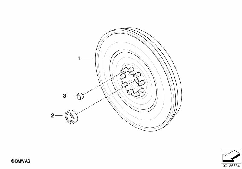 Genuine BMW 21212284034 E92 E90 Set Clutch Parts D=215mm (Inc. M3) | ML Performance EU Car Parts