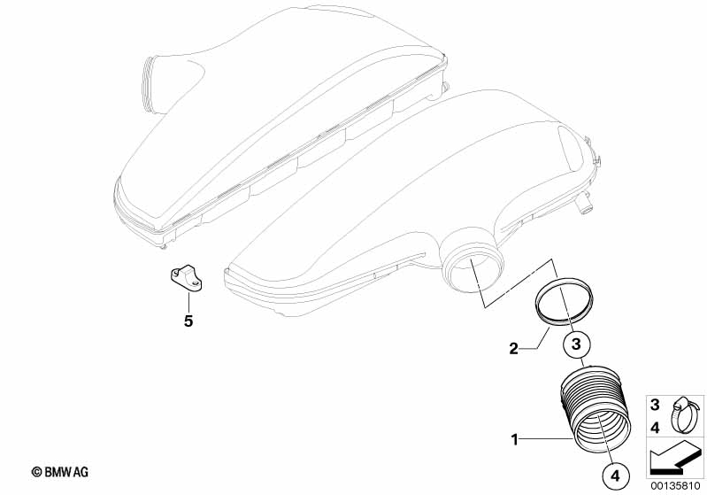 Genuine BMW 11617834213 E61 E60 E63 Rubber Boot (Inc. M5 & M6) | ML Performance UK Car Parts