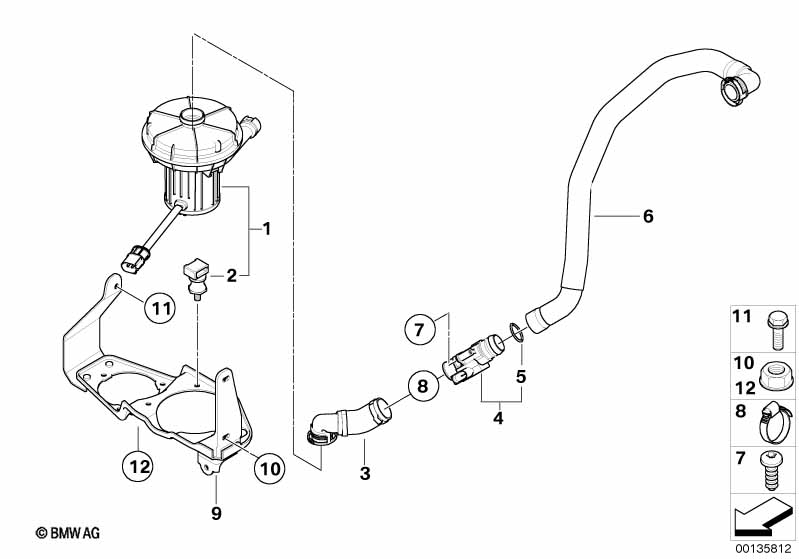 Genuine BMW 11727836527 E64 E61 E60 Suction Hose (Inc. M5 & M6) | ML Performance UK Car Parts
