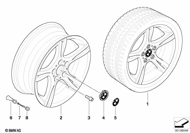 BMW LA wheel, star spoke 181