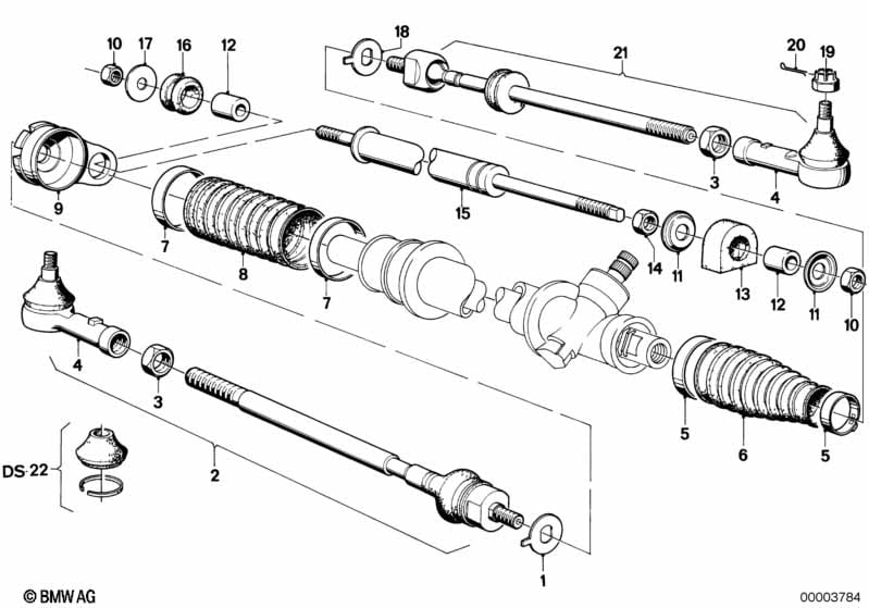 Tie rods with steering damper