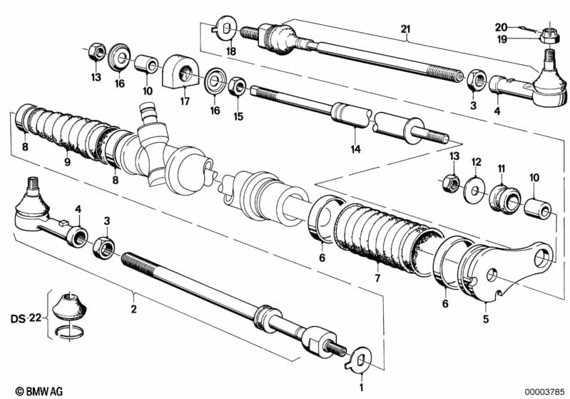 Tie rods with steering damper