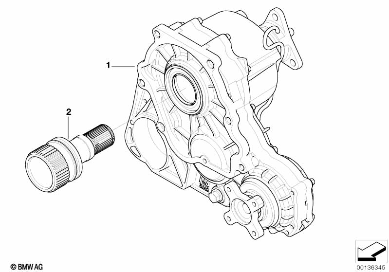 Genuine BMW 27107525789 E46 Adapter Shaft (Inc. 325xi, 330xi & 330xd) | ML Performance EU Car Parts
