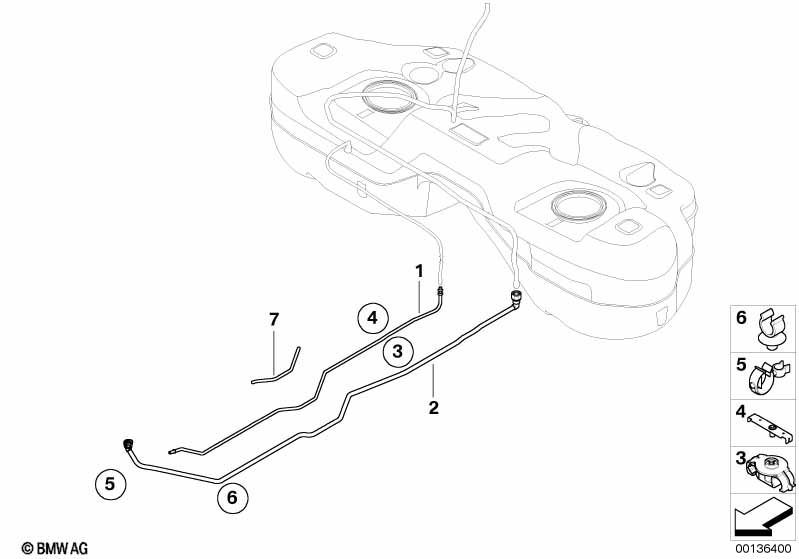 Fuel pipes / Mounting parts