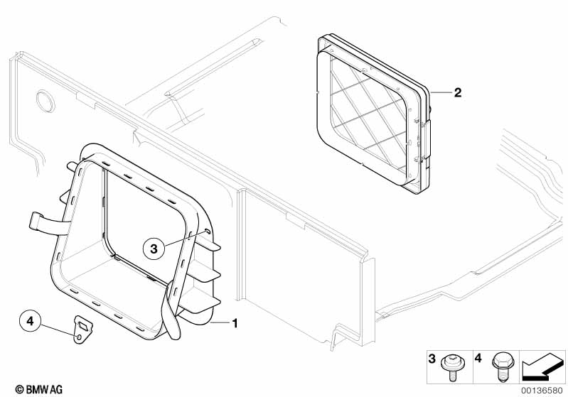 Rear seat ski bag