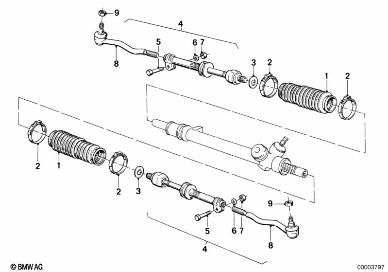 Steering linkage/tie rods
