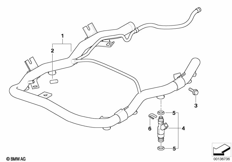 Valves/Pipes of fuel injection system