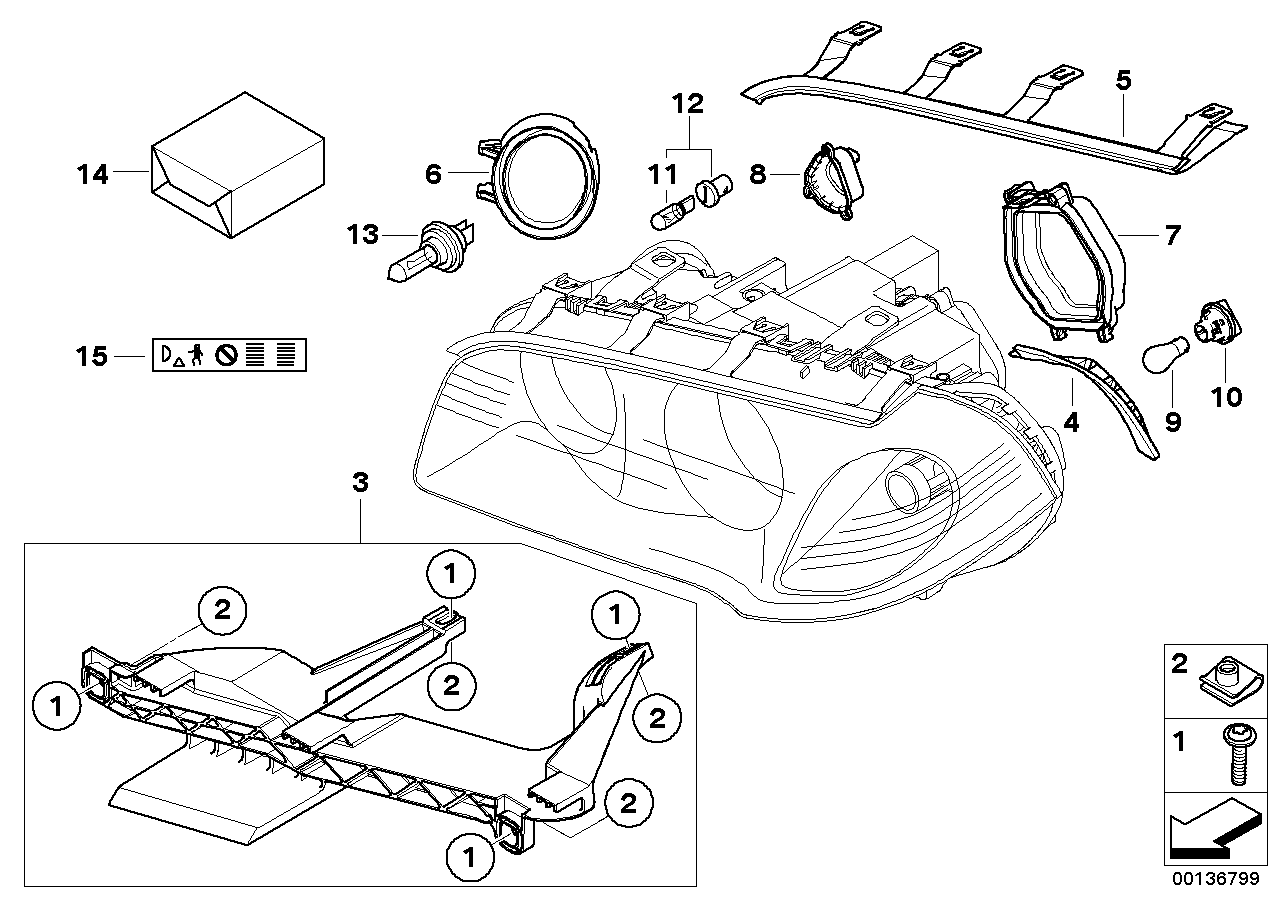 Genuine BMW 63123448961 E83 E70 Repair Kit For Lwr Servo Motor (Inc. X3 3.0i, X3 2.0d & X3 2.0i) | ML Performance UK Car Parts