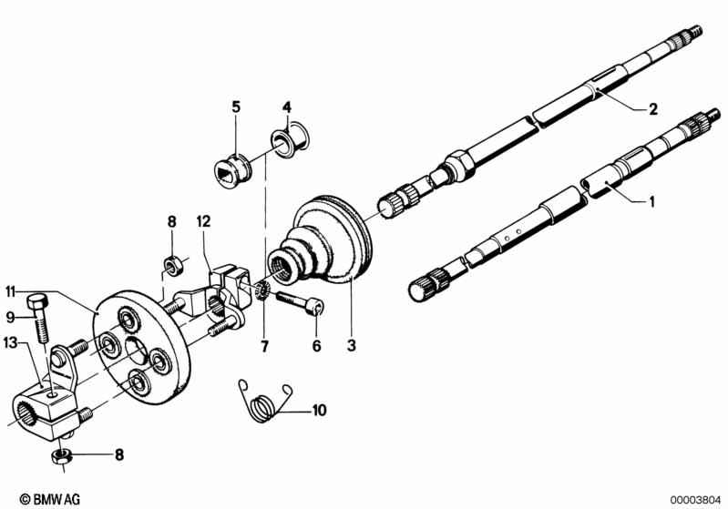 Steer.col.-steer. spin. hydro steering