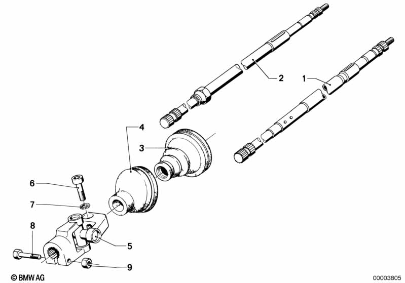 Steer.col.-steer. spin. hydro steering