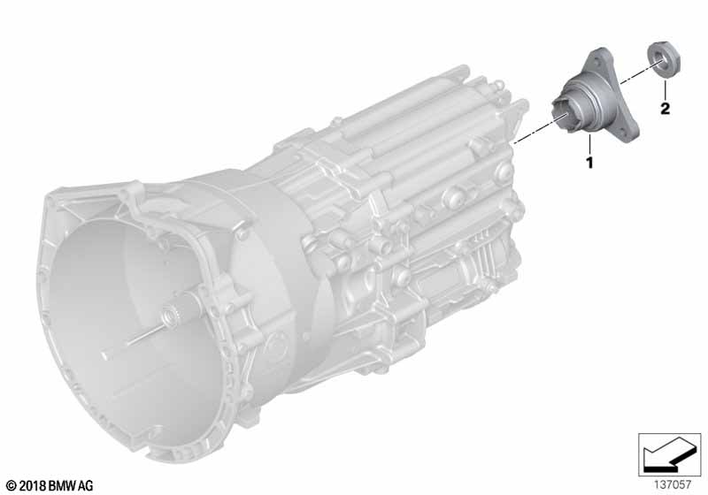 Genuine BMW 23217537917 E46 E64 E61 Hexagon Nut With Collar (Inc. 535i) | ML Performance UK Car Parts