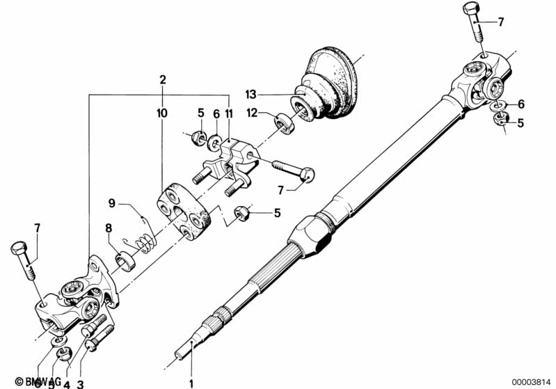 Steer.col.-lower joint assy