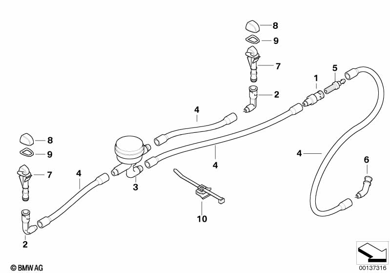 Genuine BMW 61668361447 E39 E83 E87 Distribution Piece (Inc. 530i) | ML Performance UK Car Parts