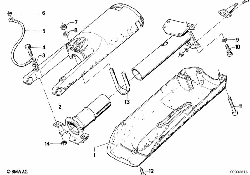 Steering column-trim panel/attach.p.
