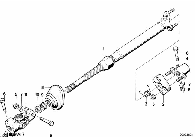 Steer.col.-lower joint assy