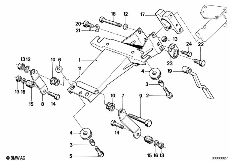Steering column-bearing sup./single part