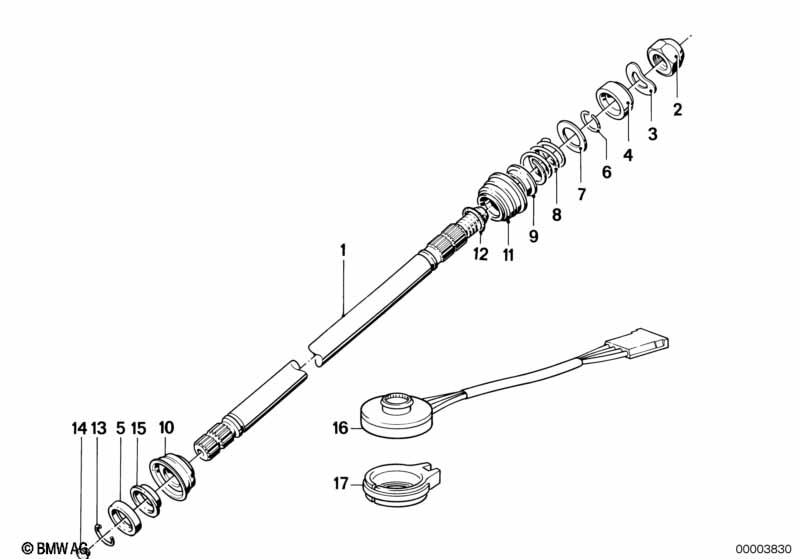 Steer.col.-steer. spin. upper