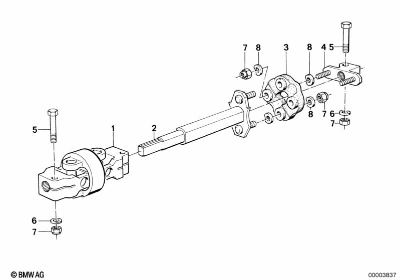 Steer.col.-lower joint assy