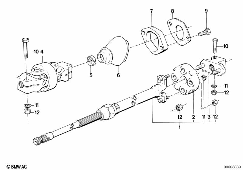 Steer.col.-lower joint assy