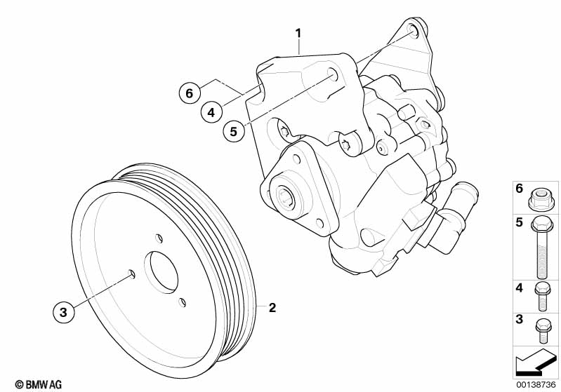 Genuine BMW 32427508865 E53 E64 E65 Pulley D=108,5mm (Inc. 740Li, 750i & 735i) | ML Performance UK Car Parts