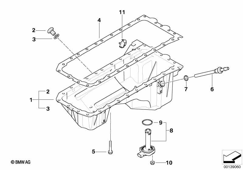 Genuine BMW 11437527133 E64 E85 E91 Oilreturnpipe (Inc. 523i, 325xi & Z4 3.0i) | ML Performance UK Car Parts