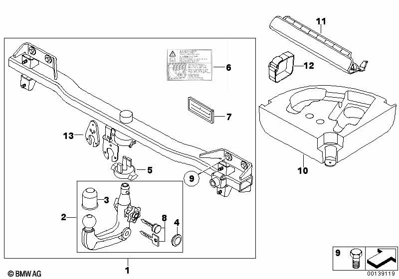 Towing hitch, detachable