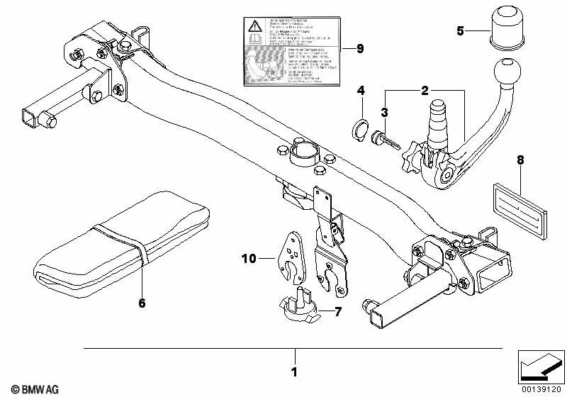 Towing hitch, detachable