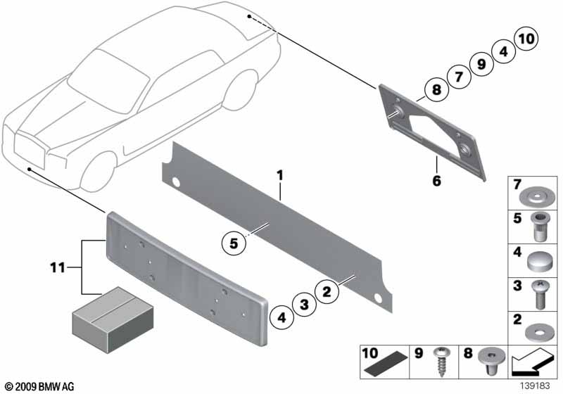 Genuine BMW 13717655848 RR6 Blind Rivet Nut, Flat Headed M6 (Inc. Dawn, Phantom EWB & Phantom) | ML Performance UK Car Parts