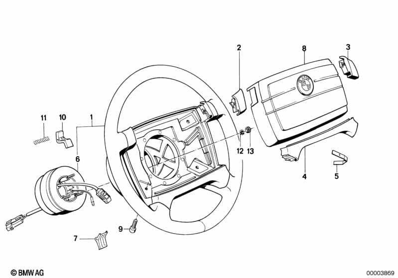 Steering wheel airbag