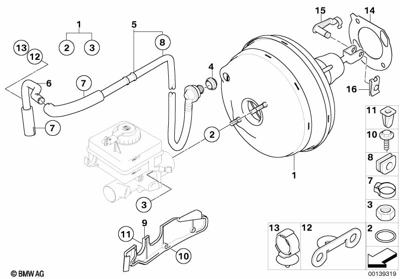 Power brake unit depression