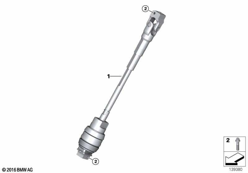 Steer.col.-lower joint assy