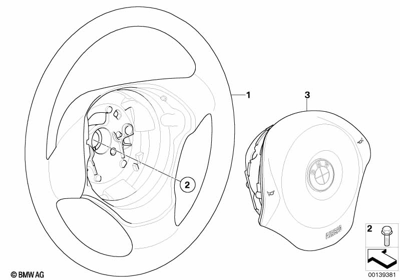 Steering wheel airbag