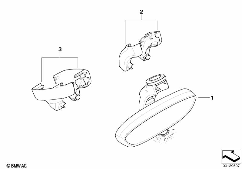 Inside mirror manually dippable