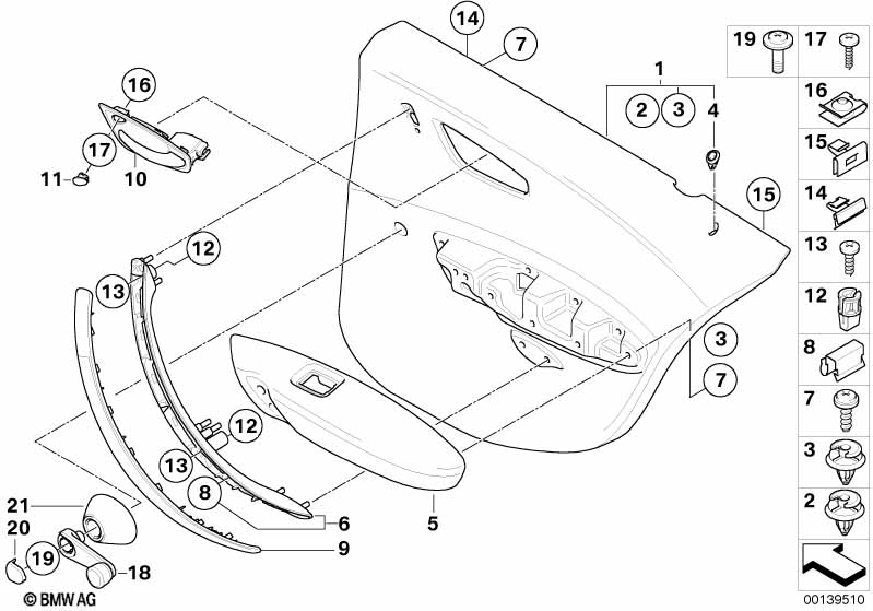 Genuine BMW 51328122503 E46 E36 Window Crank SCHWARZ (Inc. 325td) | ML Performance UK Car Parts